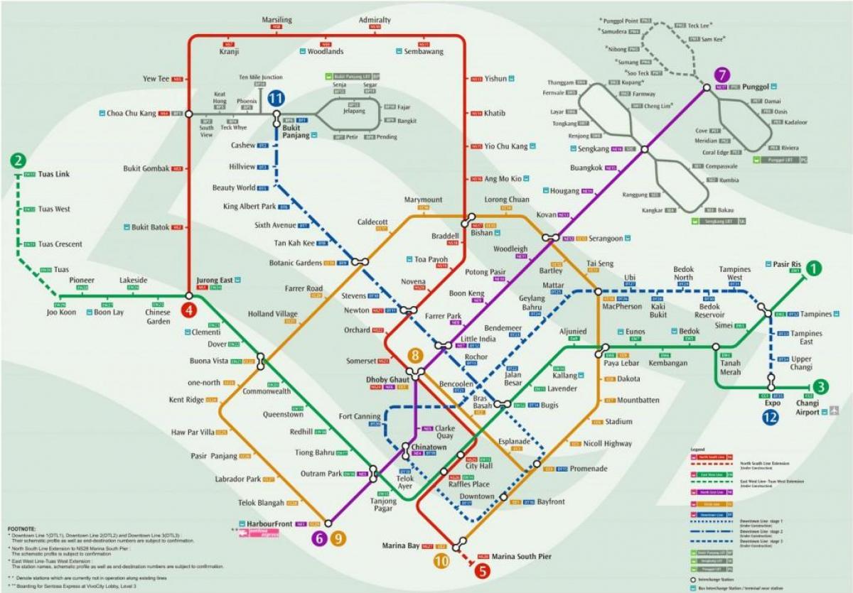 mtr station map Singapore