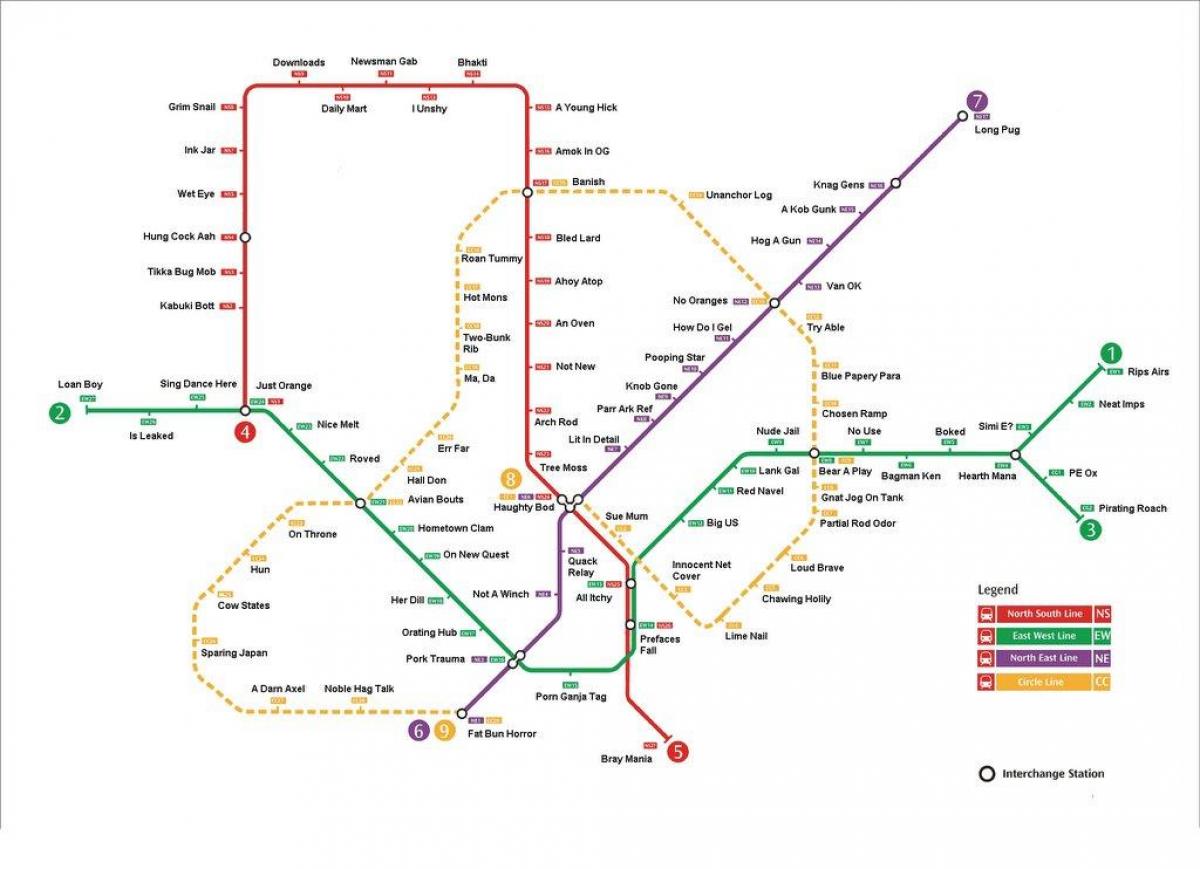 mrt station map Singapore