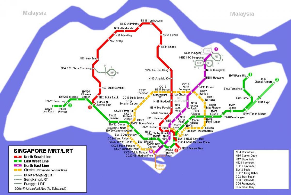 mrt station Singapore map