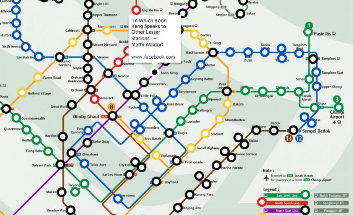 mrt train map Singapore