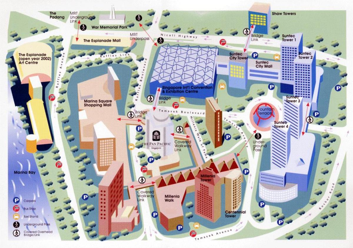 Central Business District Singapore Map