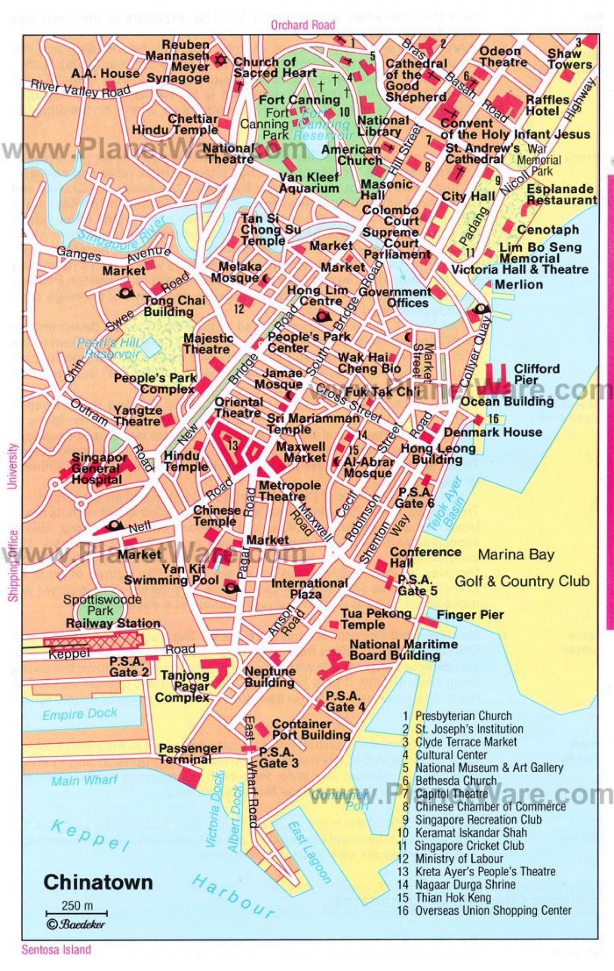 chinatown Singapore map