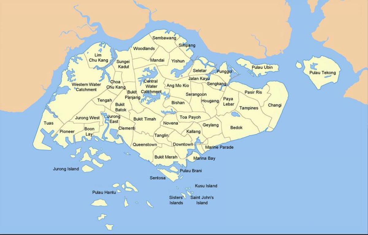 map of Singapore country