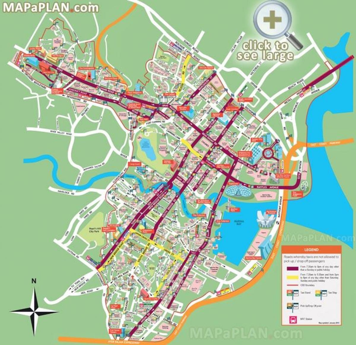 street map of Singapore