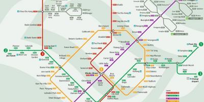 Mrt system map Singapore