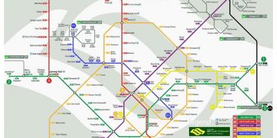 Singapore mrt line map
