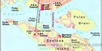 Map of Singapore attractions
