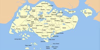 Map of Singapore country