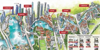Map of Singapore River Cruise