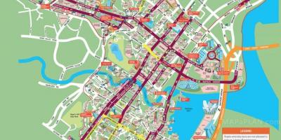 Street map of Singapore